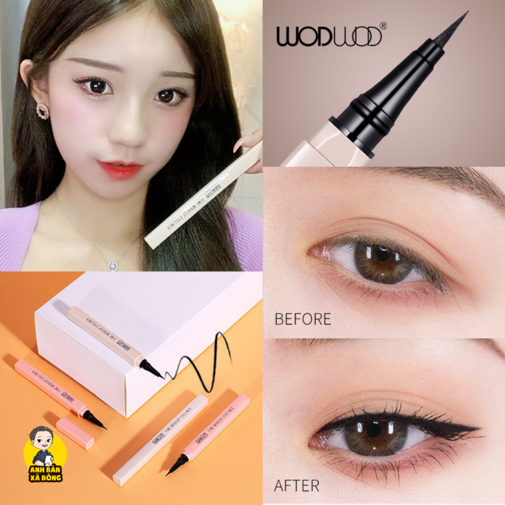 Bút Kẻ Mắt Nước WODWOD Orange Thin Lasting Eyeliner W777