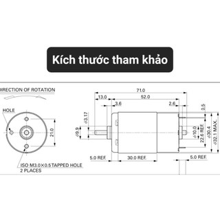 Động cơ DC Encoder 64 xung Servo Motor RS - 455PW - 21100