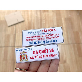 Bảng vé số-In cố định