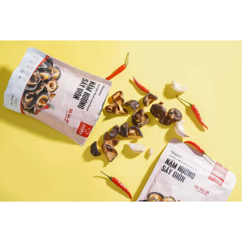 Nấm Hương Sấy Lạnh Anvies Giữ Trọn Vitamin Khoáng Chất Giàu Chất Xơ Ít Calo - 180g