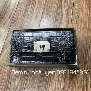 Ví cluth da rắn khóa gập fullbox