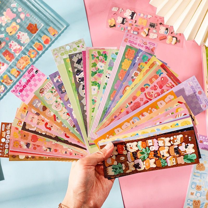 30 tấm Sticker Lấp Lánh Phong Cách Hàn Quốc Trang Trí DIY Laptop, Sách Vở Học Tập✨✨