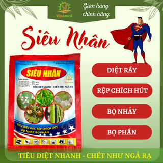 Siêu nhân 25gr tiêu diệt sạch rầy, rệp, bọ nhảy, bọ phấn