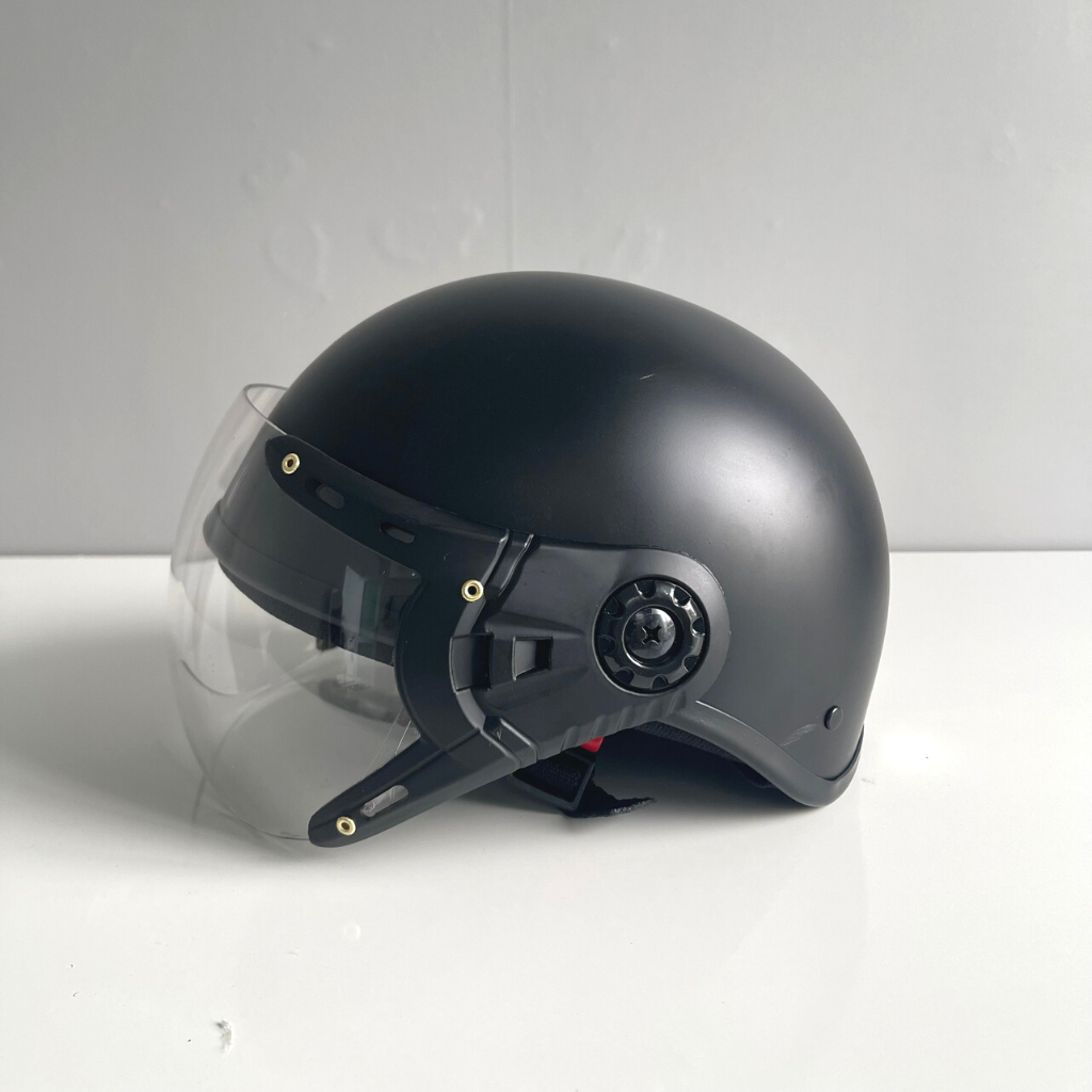 Mũ Bảo Hiểm 1/2 Đầu Có Kính Che Mặt - Siêu Rẻ - Hàng C.TY Đạt Chuẩn