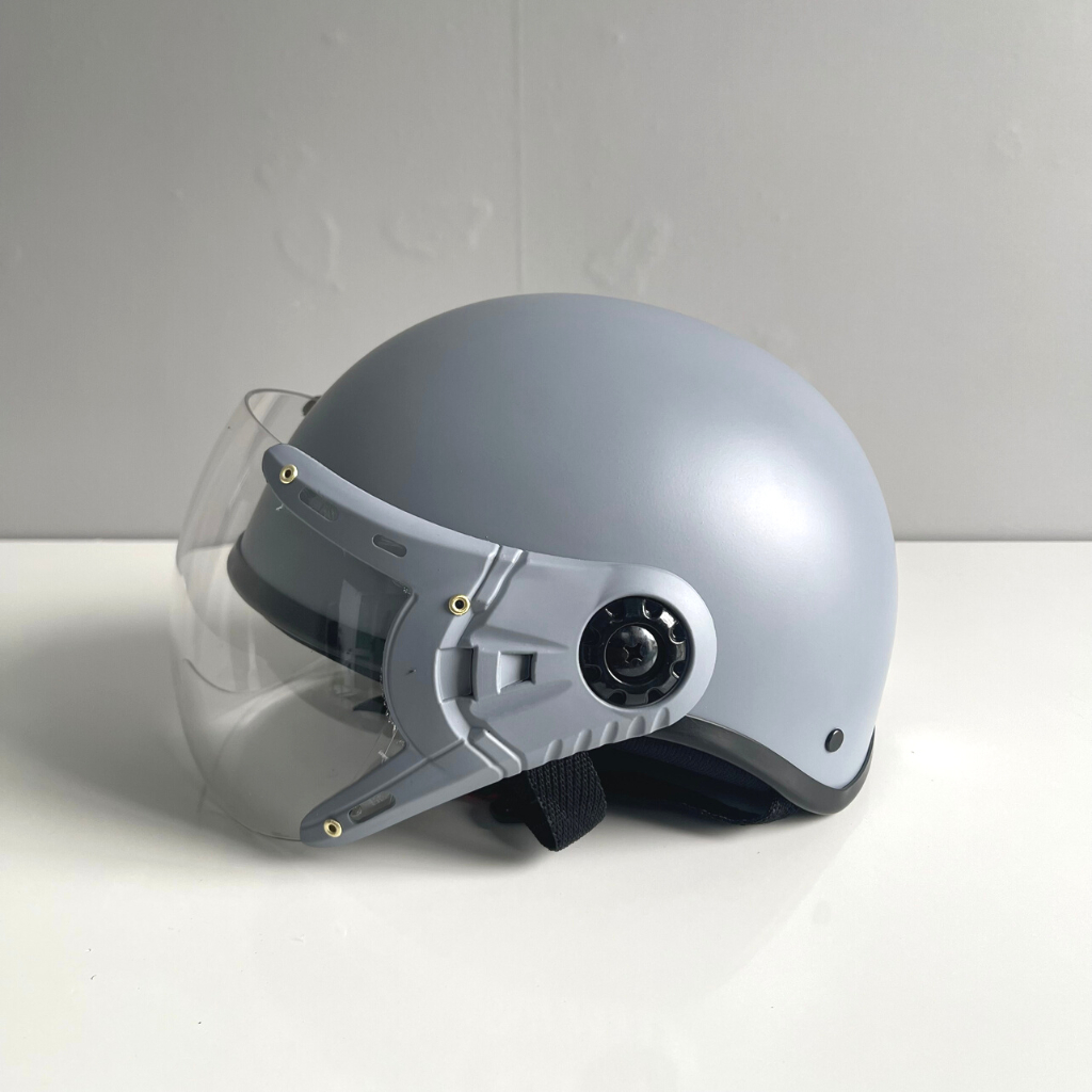 Mũ Bảo Hiểm 1/2 Đầu Có Kính Che Mặt - Siêu Rẻ - Hàng C.TY Đạt Chuẩn