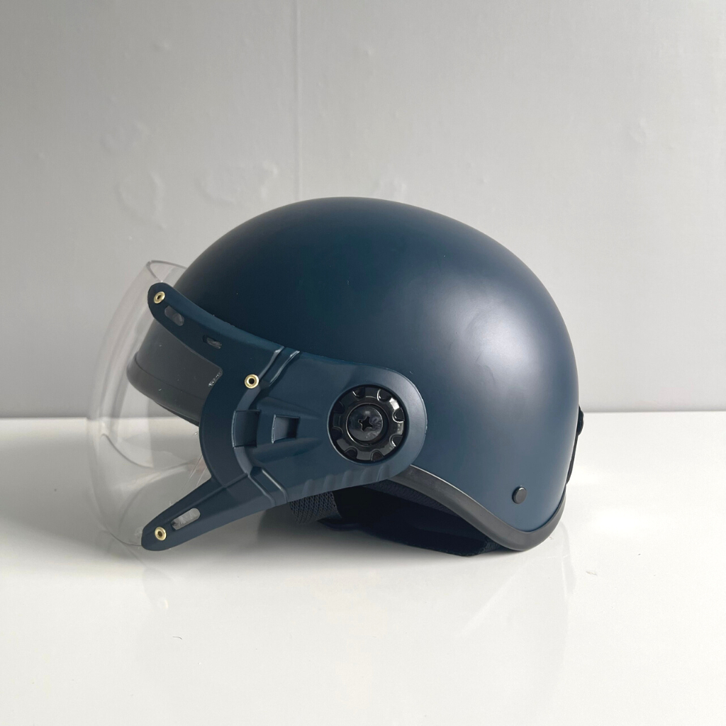 Mũ Bảo Hiểm 1/2 Đầu Có Kính Che Mặt - Siêu Rẻ - Hàng C.TY Đạt Chuẩn