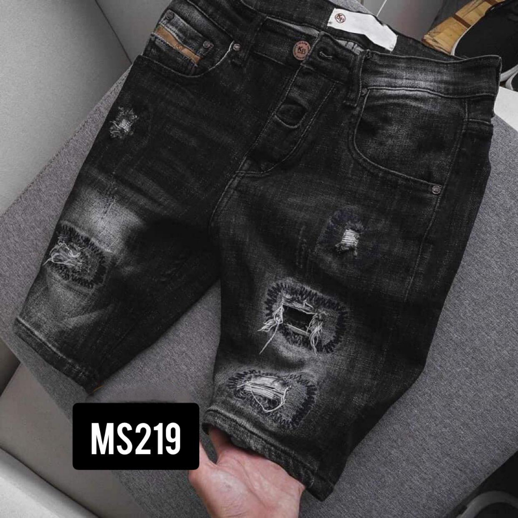 Quần short jeans nam, quần short jean rách phong cách, thời trang
