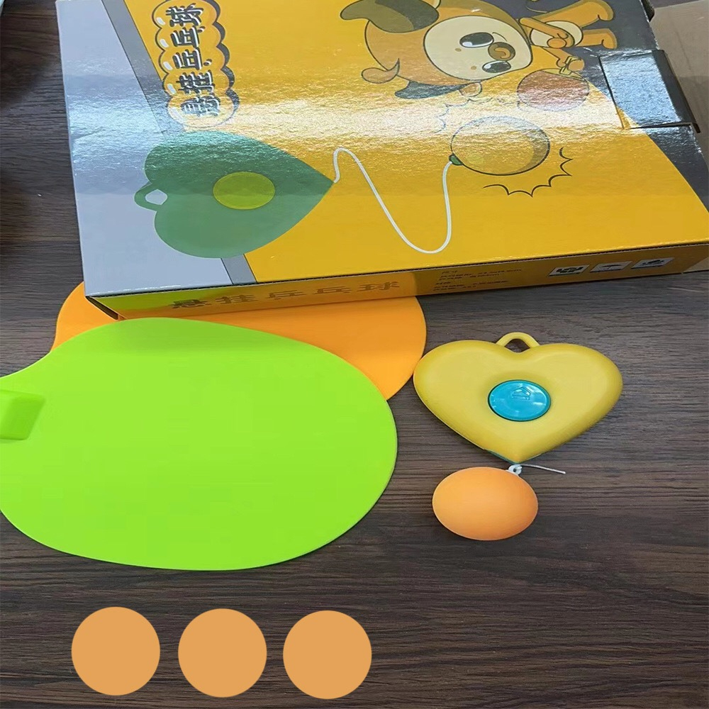 Bộ tập chơi bóng bàn gồm 4 bóng 2 vợt cho bé tập trong  nhà hoặc công viên giúp tăng khả năng phản xạ cho bé_A105.