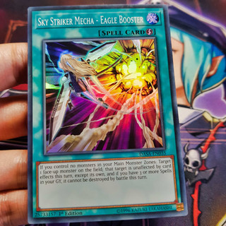 Thẻ bài Yugioh chính hãng | Sky Striker Mecha - Eagle Booster | DASA Super rare.
