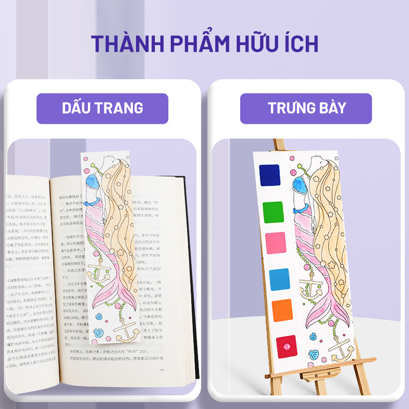 Set Tranh Tô Màu Nước Graffiti Tặng Kèm Cọ Nhiều Hình Đáng Yêu Cho Bé
