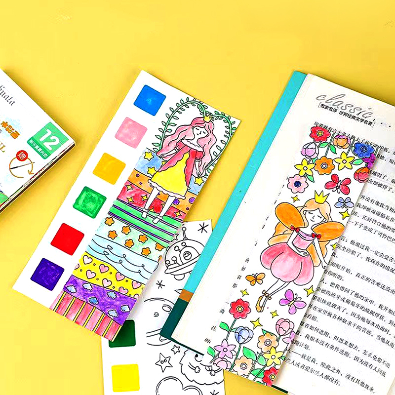 Set Tranh Tô Màu Nước Graffiti Tặng Kèm Cọ Nhiều Hình Đáng Yêu Cho Bé