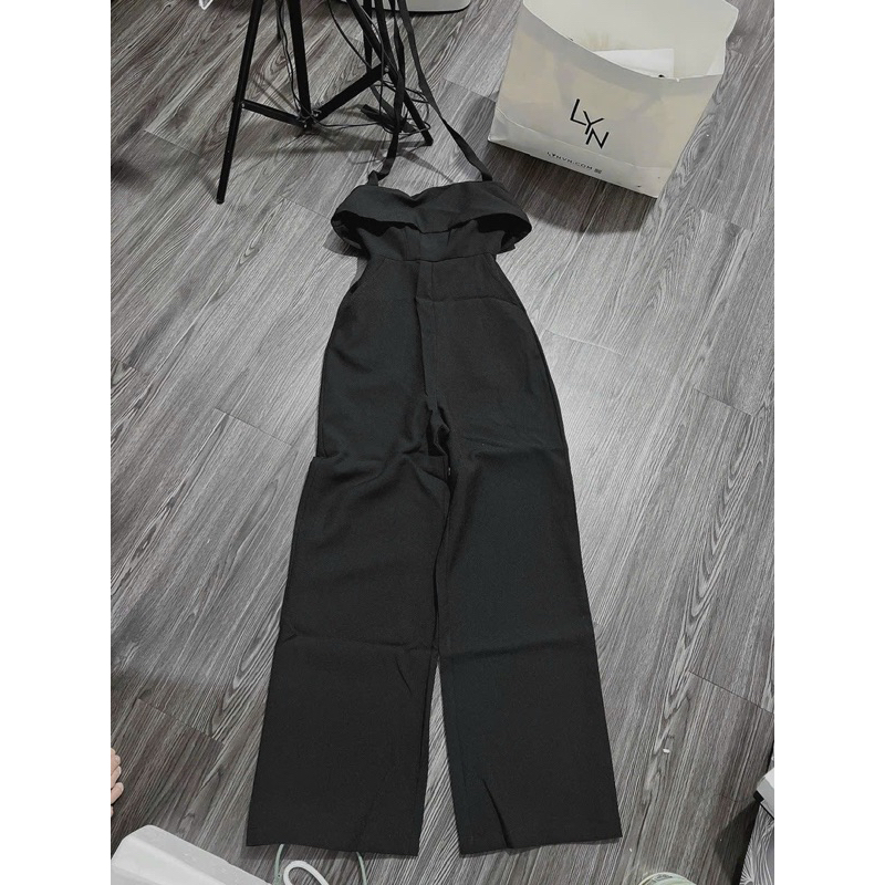 Jum Body Dài Ống Loe Cúp Ngực Dây Choàng Cổ