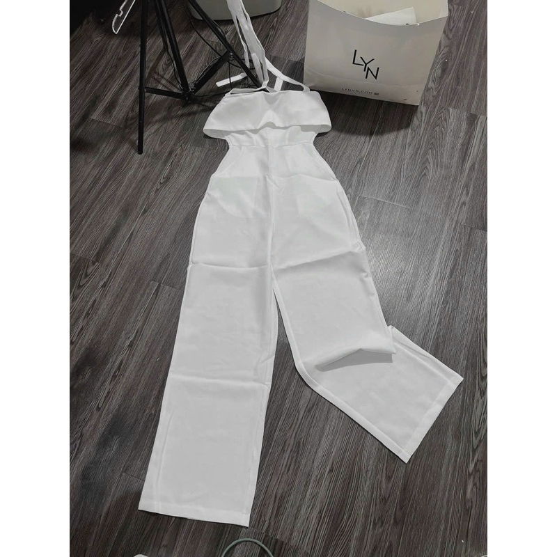 Jum Body Dài Ống Loe Cúp Ngực Dây Choàng Cổ