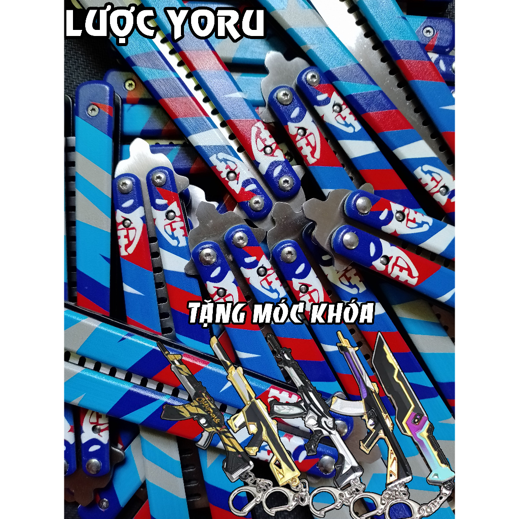 Lược Thép Yoru Valorant full Hợp kim. Tặng móc khóa kim loại Valorant