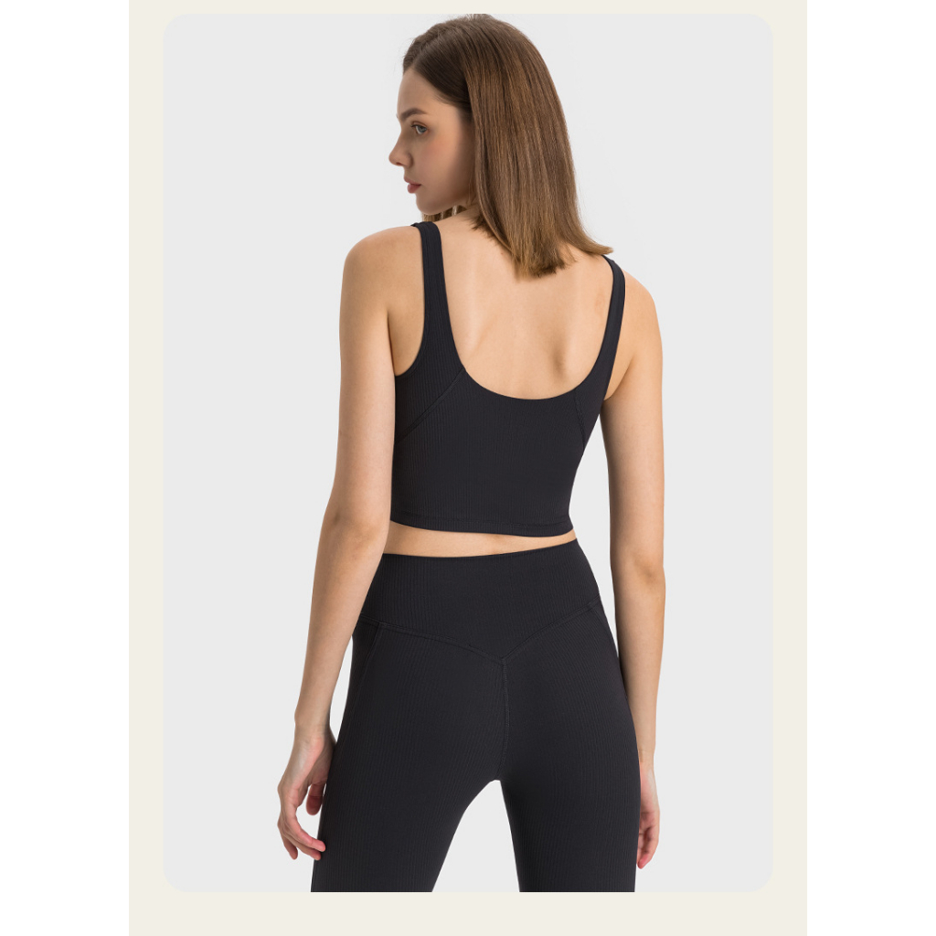 Áo tập thể thao Lululemon Align Cropped Knit Tank Top 2023 - Áo bra thể thao Lulu không logo