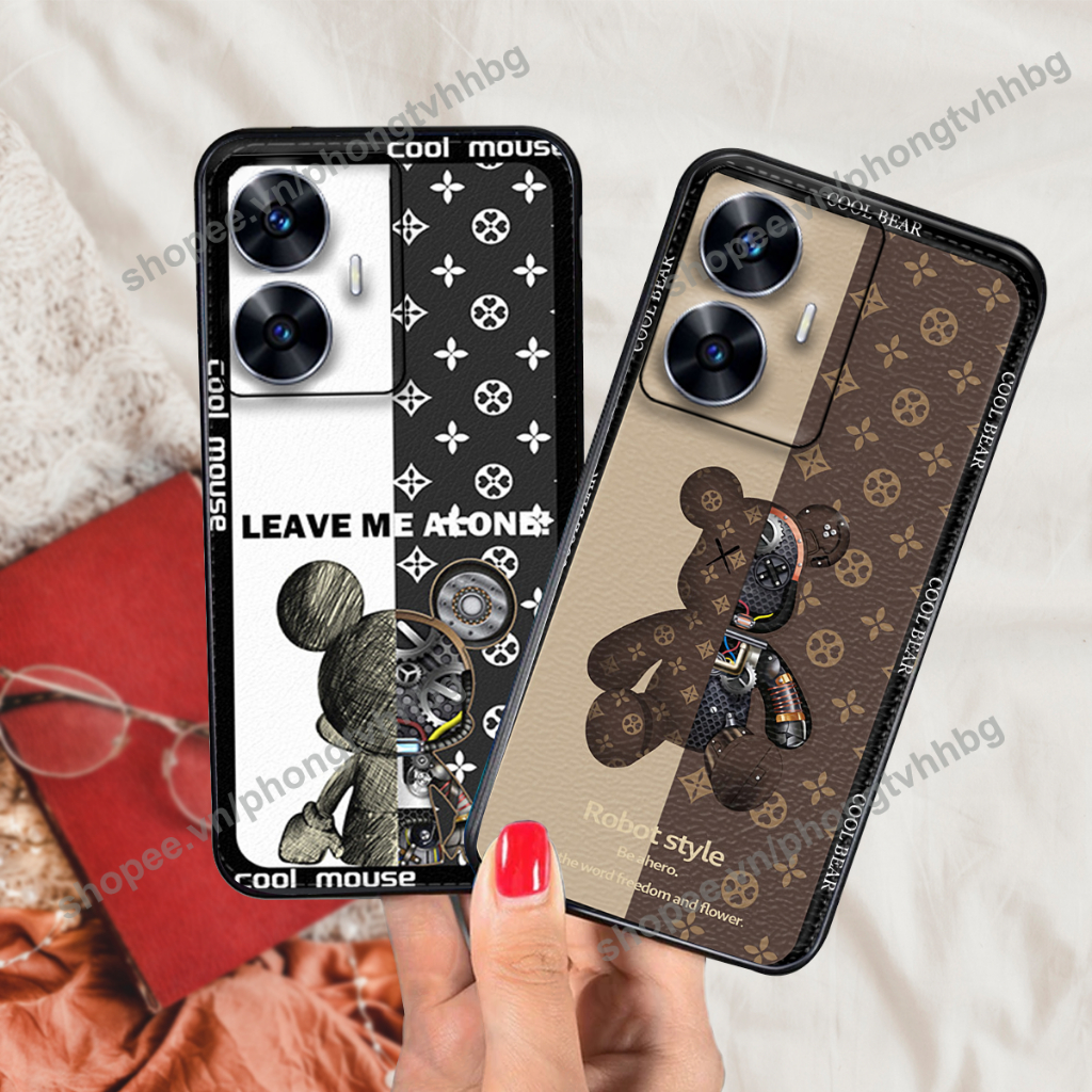 Ốp lưng REALME C55 BEARBRICK, KAWS nhiều mẫu chất cute mới nhất hot/ỐP REALME C55