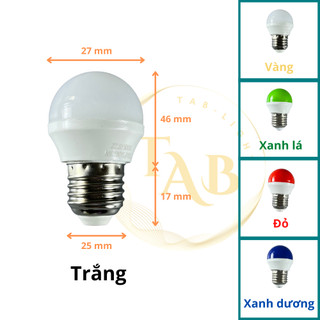 Bóng đèn led chanh e27 nhiều màu