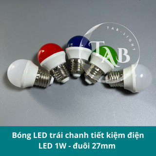 Bóng đèn LED chanh E27 nhiều màu (5 màu)