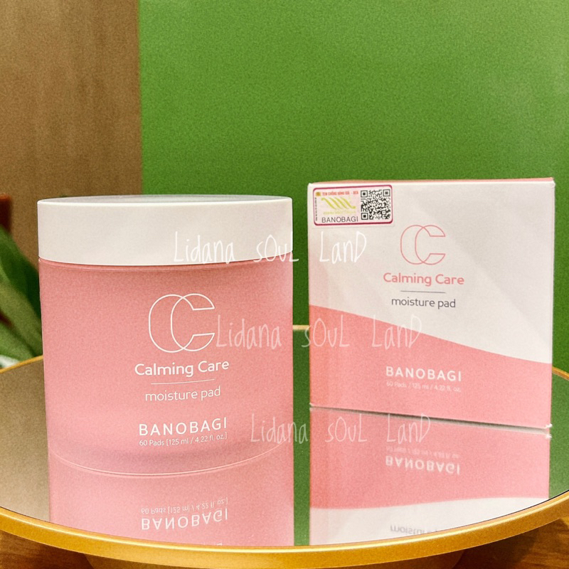 Tẩy da chết hoá học & toner dạng bông Banobagi Calming Care Moisture Pad