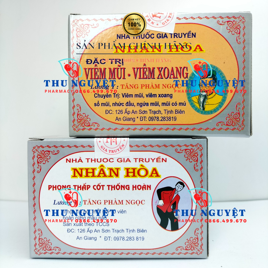 Phong Thấp Cốt Thống Hoàn - Hộp 10 gói (có viem mũi)...