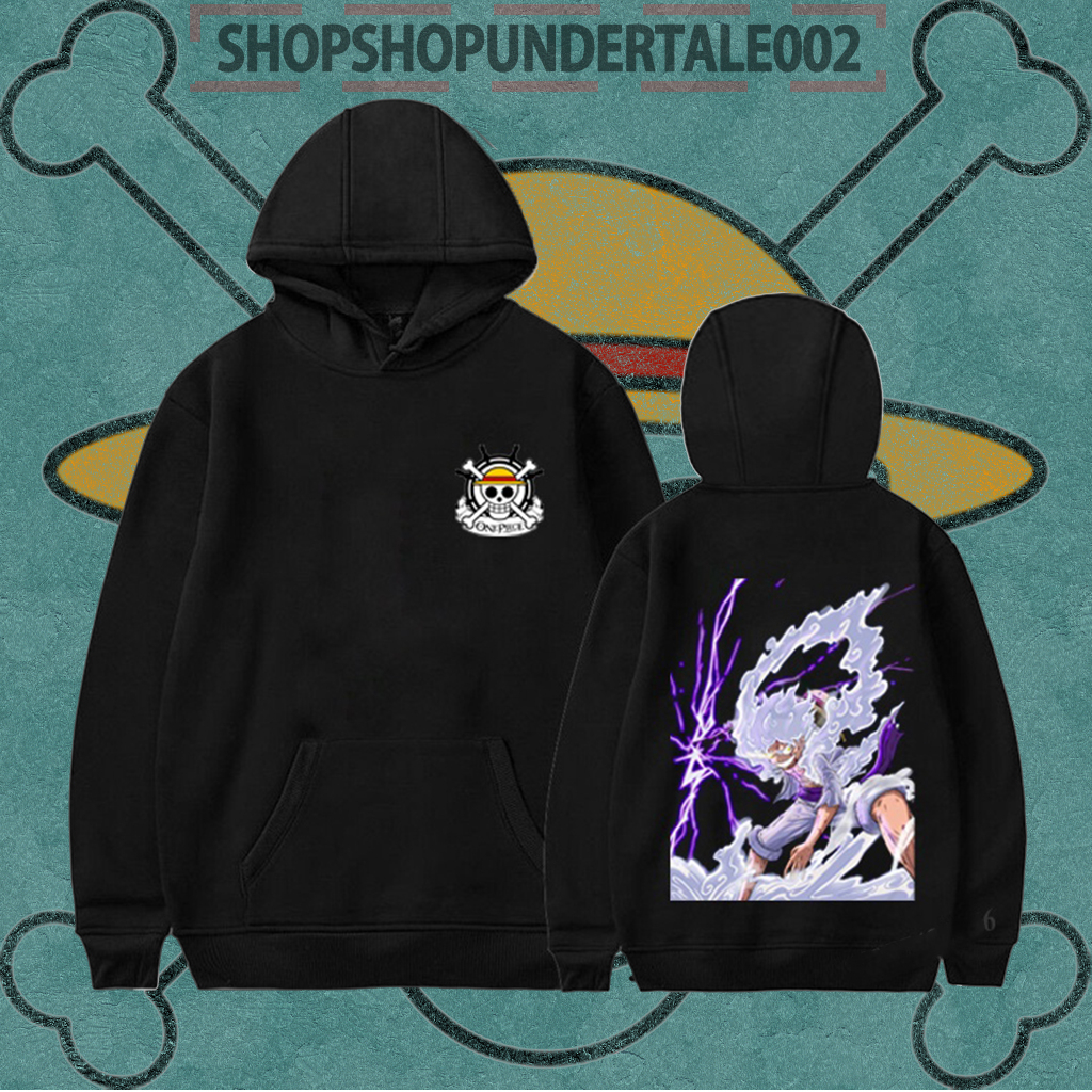 Áo hoodie one piece,Áo hoodie One Piece in hình luffy gear 5 mẫu mới chất liệu nỉ bông - Mẫu in 2 mặt