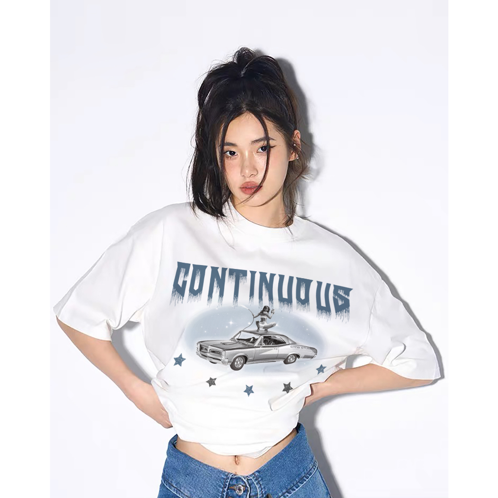 Áo thun Continuous - CTNS - STAR/ white