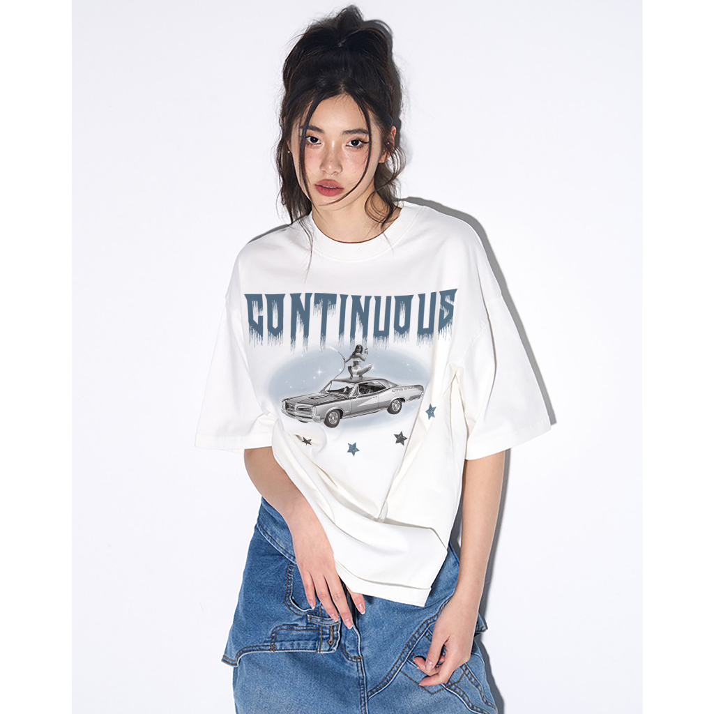 Áo thun Continuous - CTNS - STAR/ white