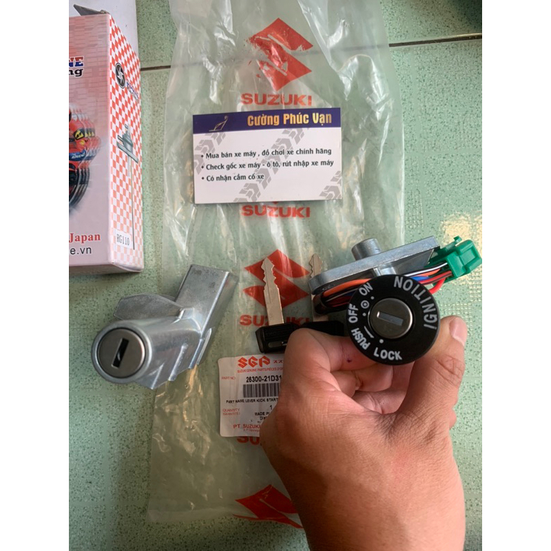 Ổ khoá trước sau Sport Satria các đời