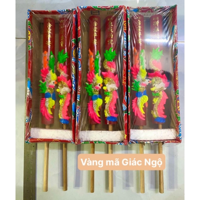 ĐÈN CẦY GIÓ LONG PHỤNG - VÀNG MÃ GIÁC NGỘ