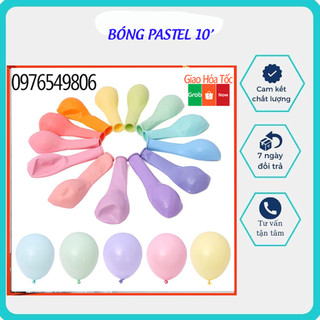 50 quả bóng bay sinh nhật trang trí màu pastel 10 inch,bong bóng trang trí sinh nhật 10inch