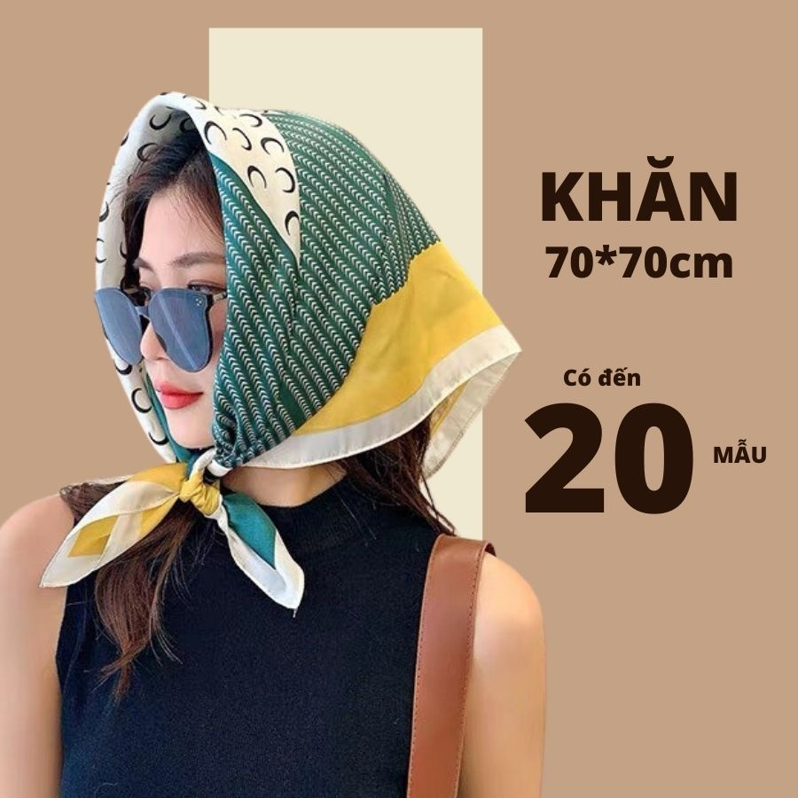 Khăn lụa vuông choàng cổ size 70x70 cm - khăn lụa bandana