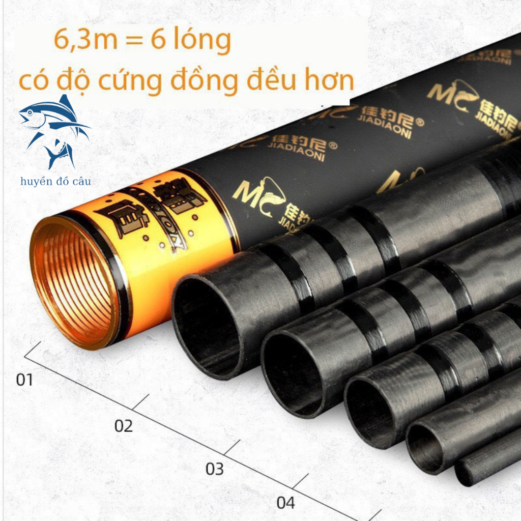 Cần câu tay Phục Ma Bá Đạo chuyên câu đài, cần săn hàng chính hãng, H014