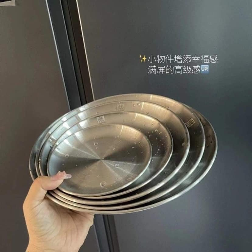 Bộ 5 đĩa Zwilling tròn để bàn sang trọng hiện đại, chất liệu 100% inox cao cấp, bền đẹp an toàn cho sức khỏe người dùng
