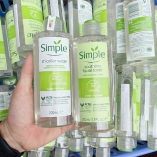 Set sữa rửa mặt và tẩy trang  Simple(có tách lẻ)