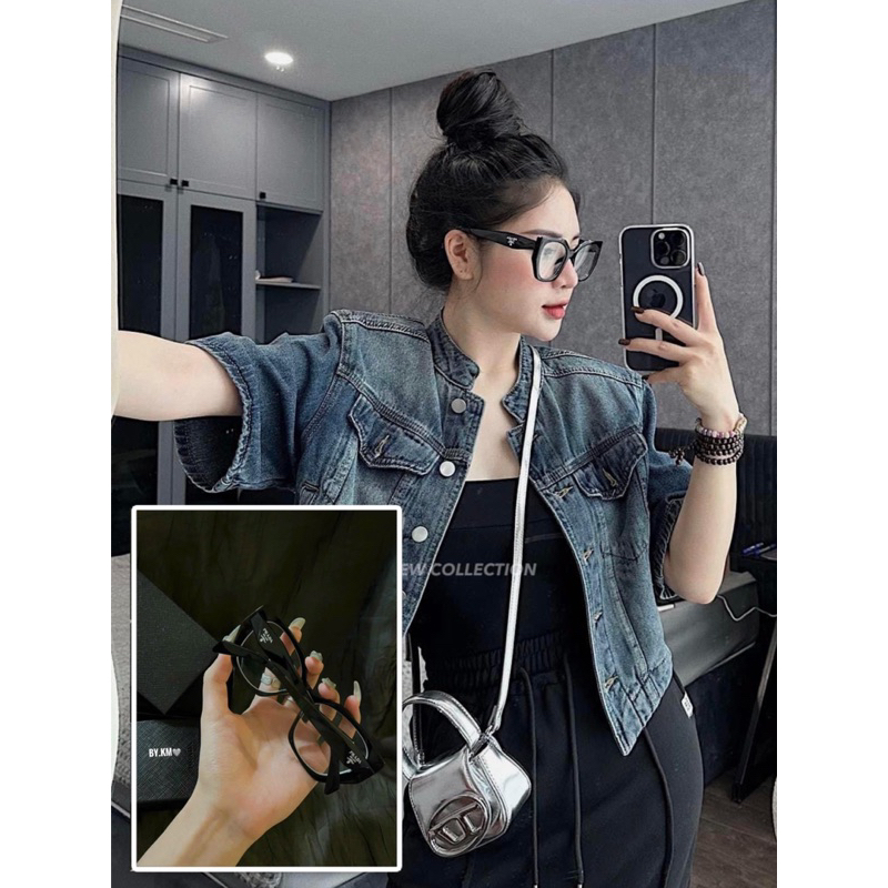 kính gọng p.r.a.d.a siêu hot-thay được mắt kính cận
