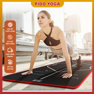 Thảm Yoga Gym Cao Cấp dày 10mm - Tặng kèm túi đựng và dây buộc
