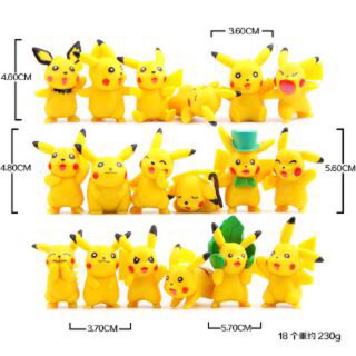 [ BÁN RỜI ] Mô Hình Chibi Nhân Vật Pikachu Dễ Thương
