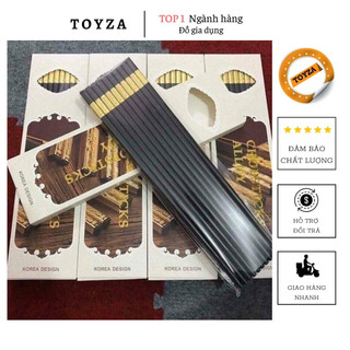 Bộ 10 đôi đũa hợp kim mạ vàng cao cấp, chống mốc - Toyza Shop