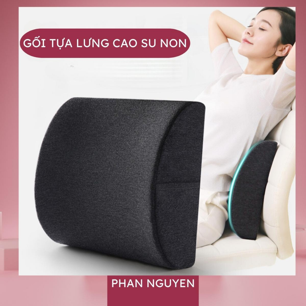 Đệm tựa lưng ghế văn phòng, Gối tựa lưng ô tô cao su non - Vỏ gối tổ o