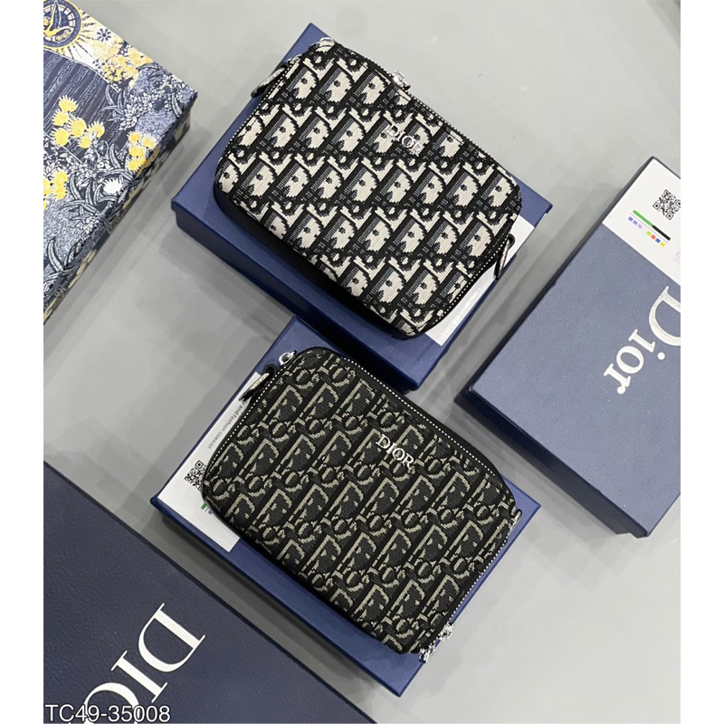 Túi đeo chéo nam có hộp kèm logo tag sắt vân dệt siêu nét