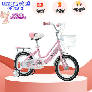 Xe đạp trẻ em Xaming Hoa Hồng cho bé từ 2 đến 11 tuổi - Hàng nguyên hộp chưa lắp ráp bảo hành 12 tháng