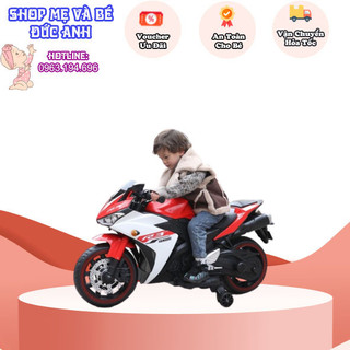 Xe máy điện trẻ em phân khối lớn R3, xe motor thể thao cho bé tự lái