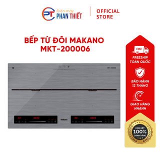 Bếp từ đôi makano mkt-200006 nấu ăn siêu nhanh tiết kiệm điện thiết kế lắp âm cao cấp có chế độ hẹn giờ