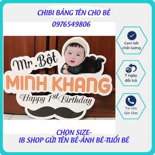 Chibi bảng tên cho bé trai