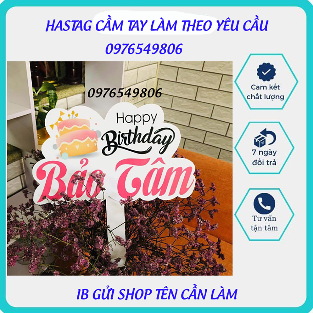 Hastag cầm tay chụp hình đám cưới, sinh nhật, họp lớp làm theo yêu cầu