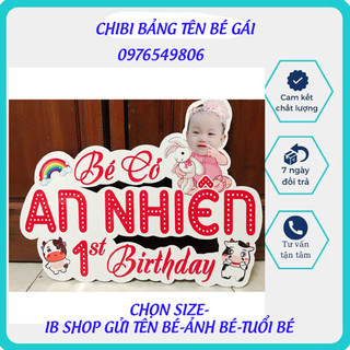 Chibi bảng tên bé gái