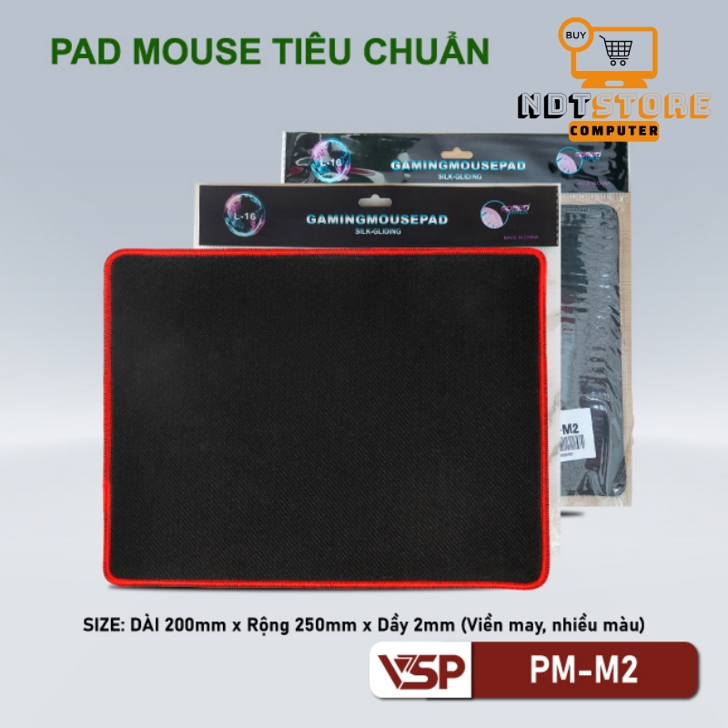 Lót Chuột - Mouse Pad PM-M2 Đen  20x25x0.2 - Màu Ngẫu Nhiên