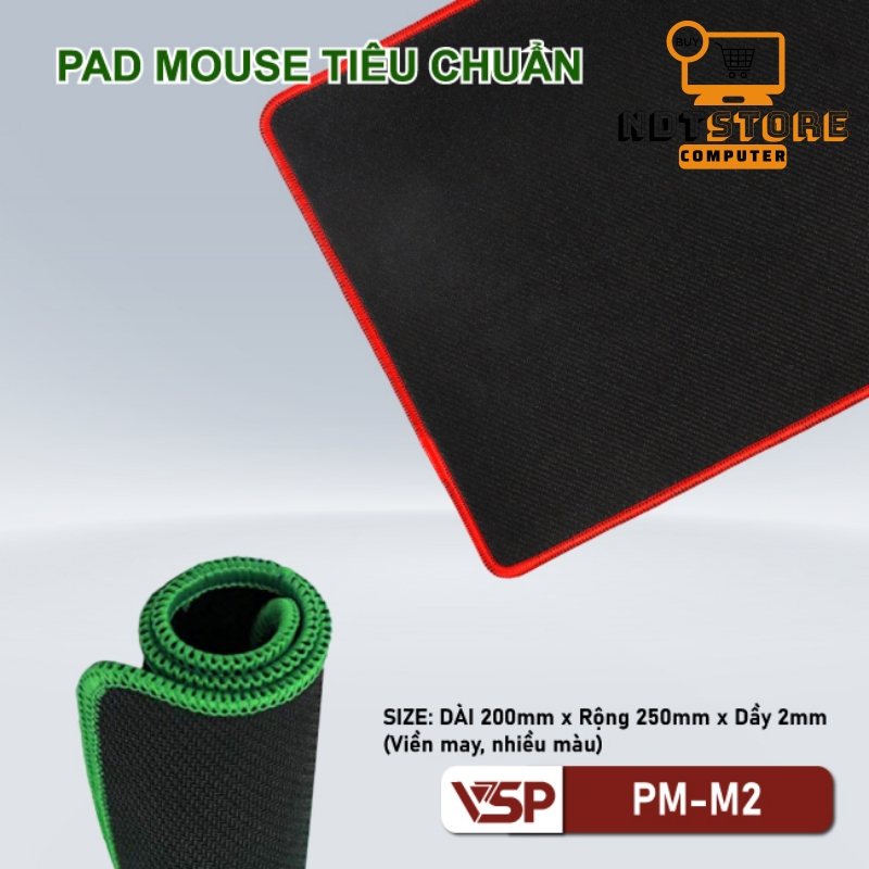 Lót Chuột - Mouse Pad PM-M2 Đen  20x25x0.2 - Màu Ngẫu Nhiên