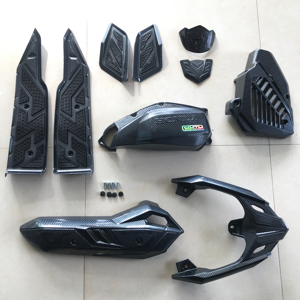 combo phụ kiện xe ab AIR BLADE 2020-2021 ốp carbon (125i/150i) Hàng loại I