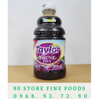 Nước ép mận nguyên chất taylor 100% prune juice american chai 946ml